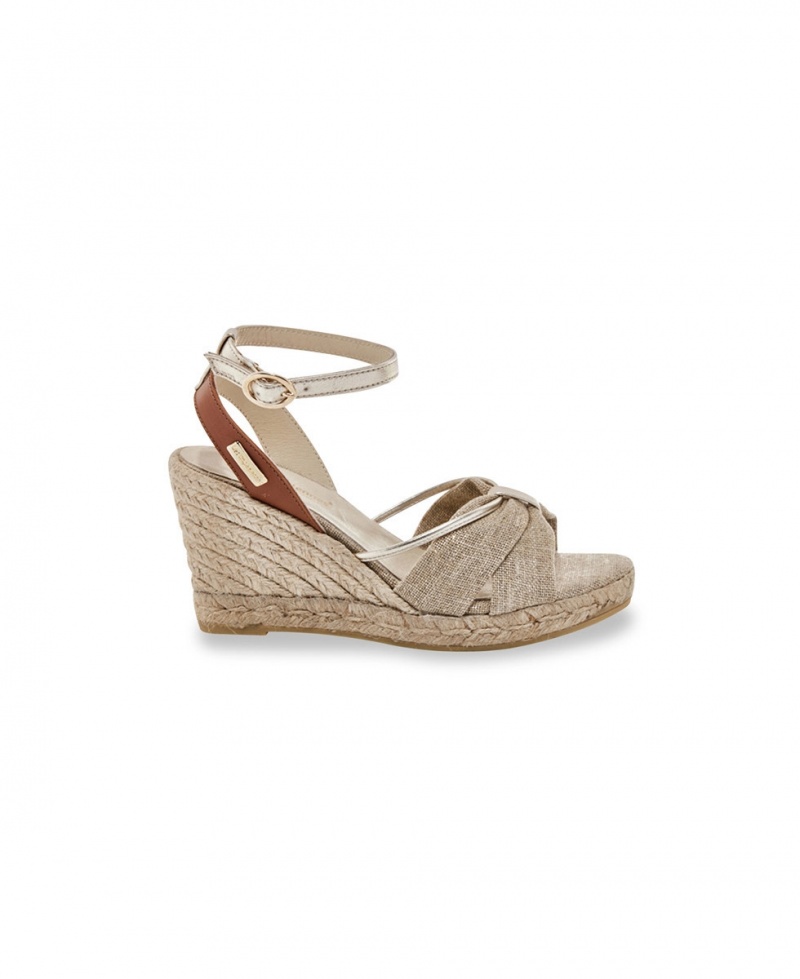 Sandales compensées Les Tropeziennes BLONDEL Beige Femme|BOAF-03281941